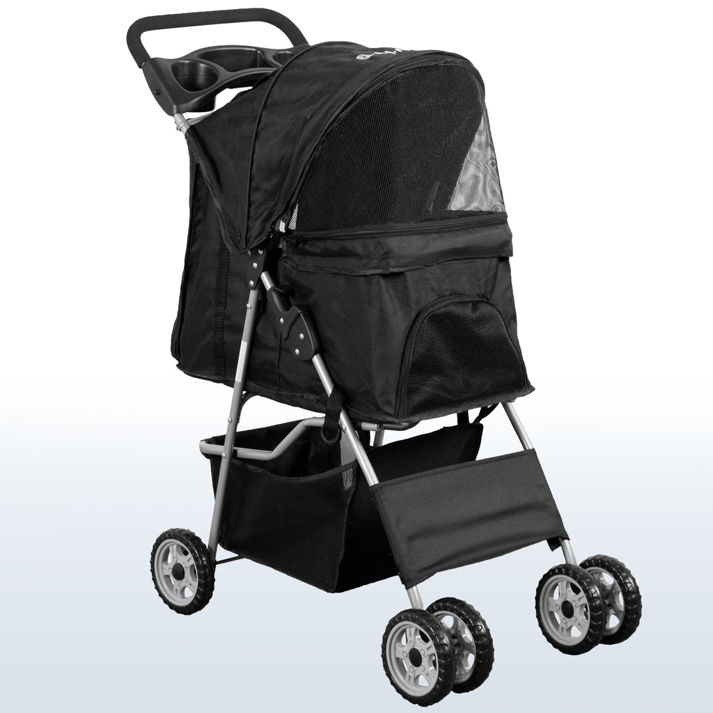 display4top pet travel stroller Four Wheel Pet Stroller – VIVO