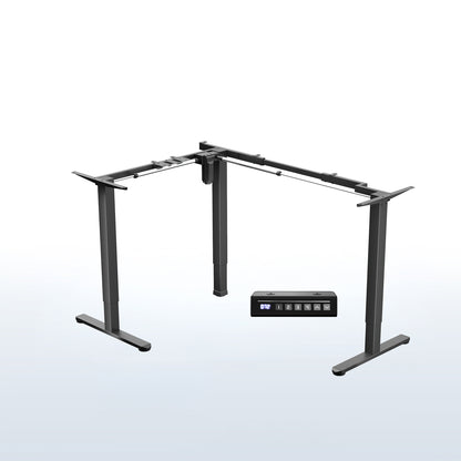 Black Corner Electric Desk Frame