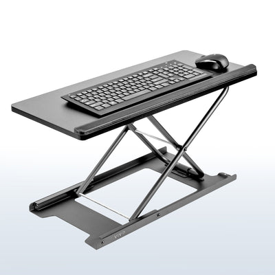 Sturdy height adjustable keyboard tray.