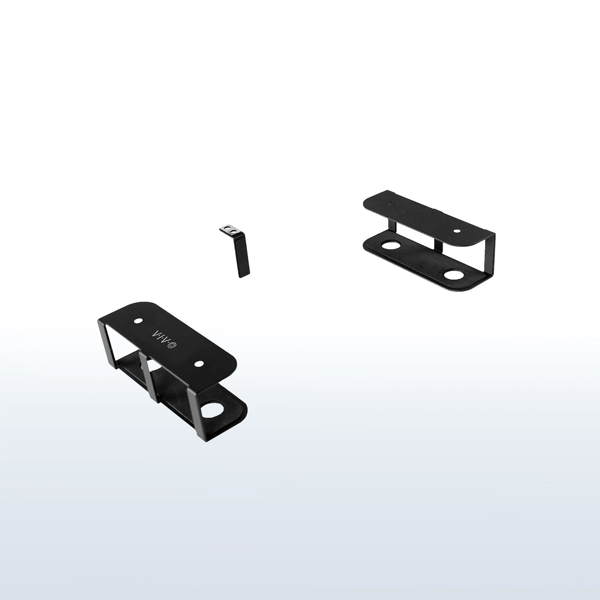 Under desk storage mount brackets.