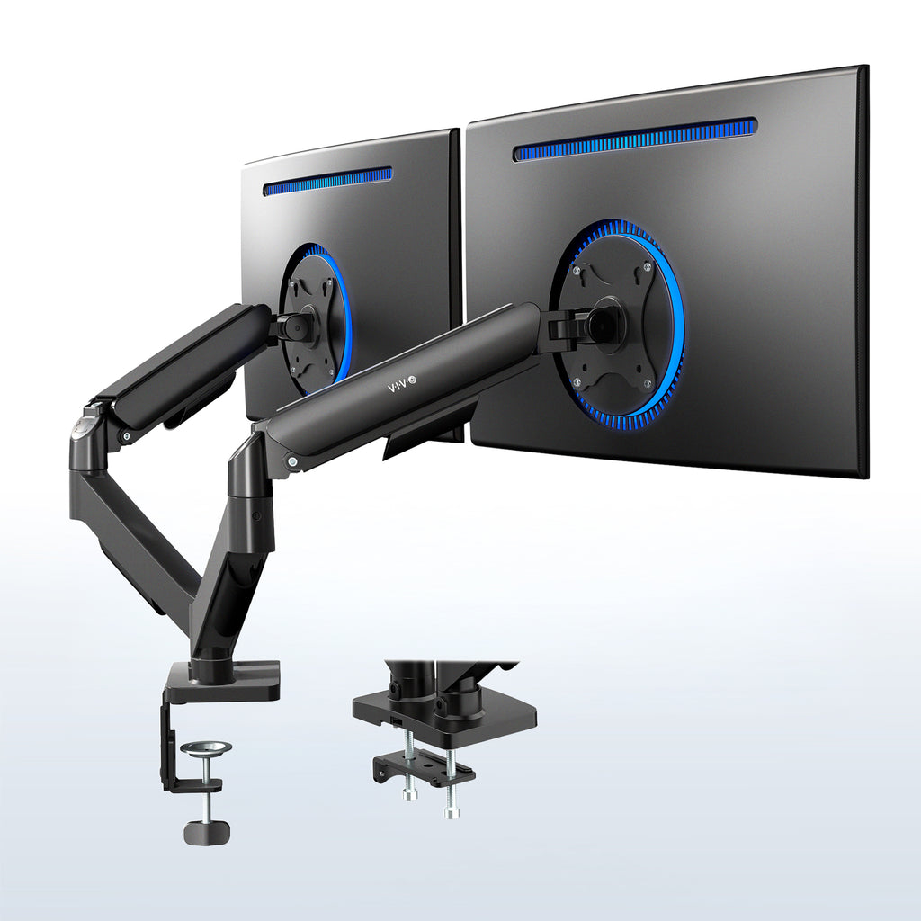 Mechanical Arm Dual Monitor Desk Mount - 17 to 32 Inch Screens