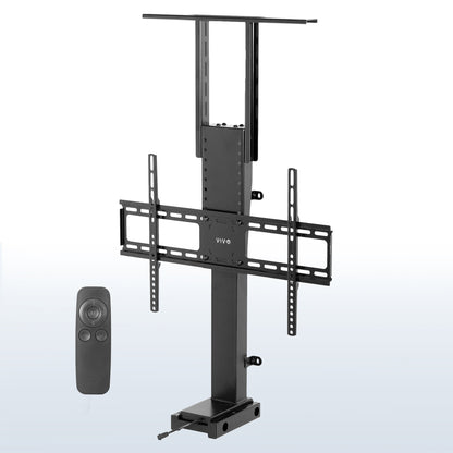 Motorized Large TV Stand for 37 to 77 inch Screens, Vertical Lift Television Stand with Remote Control, Compact TV Mount Bracket