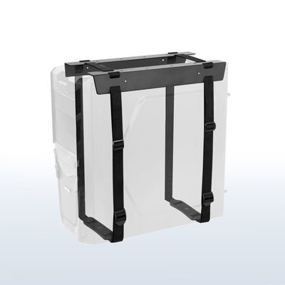 Convenient under desk PC mount with adjustable straps.