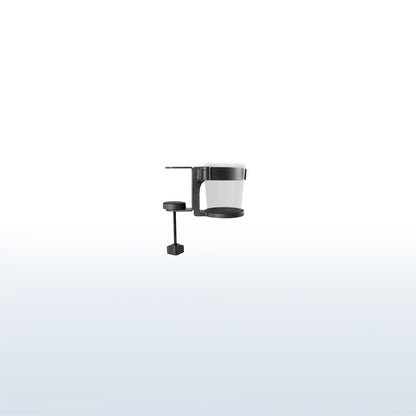 C-clamp cup mount.