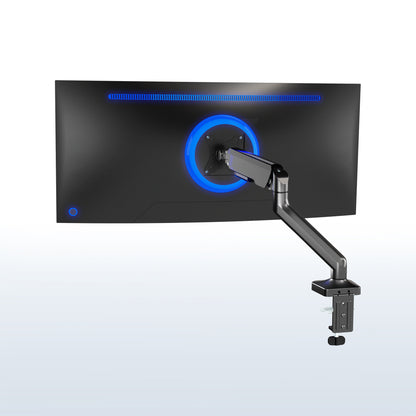 Pneumatic Arm Single Ultrawide Monitor Desk Mount
