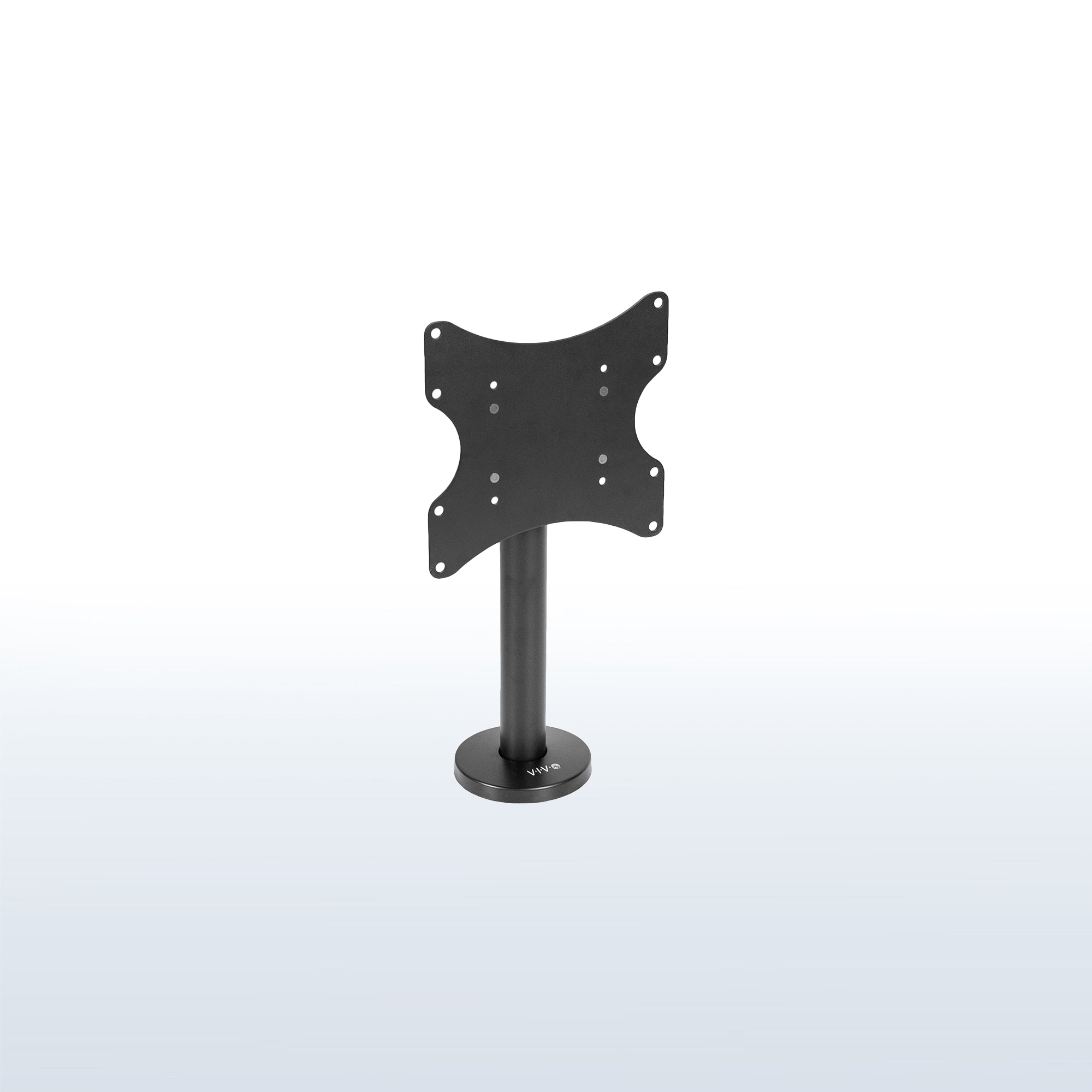 Sturdy bolt-down TV mount.
