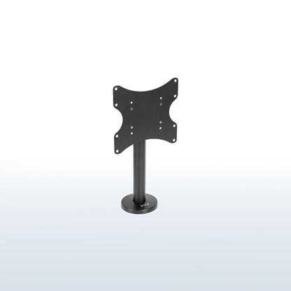 Sturdy bolt-down TV mount.