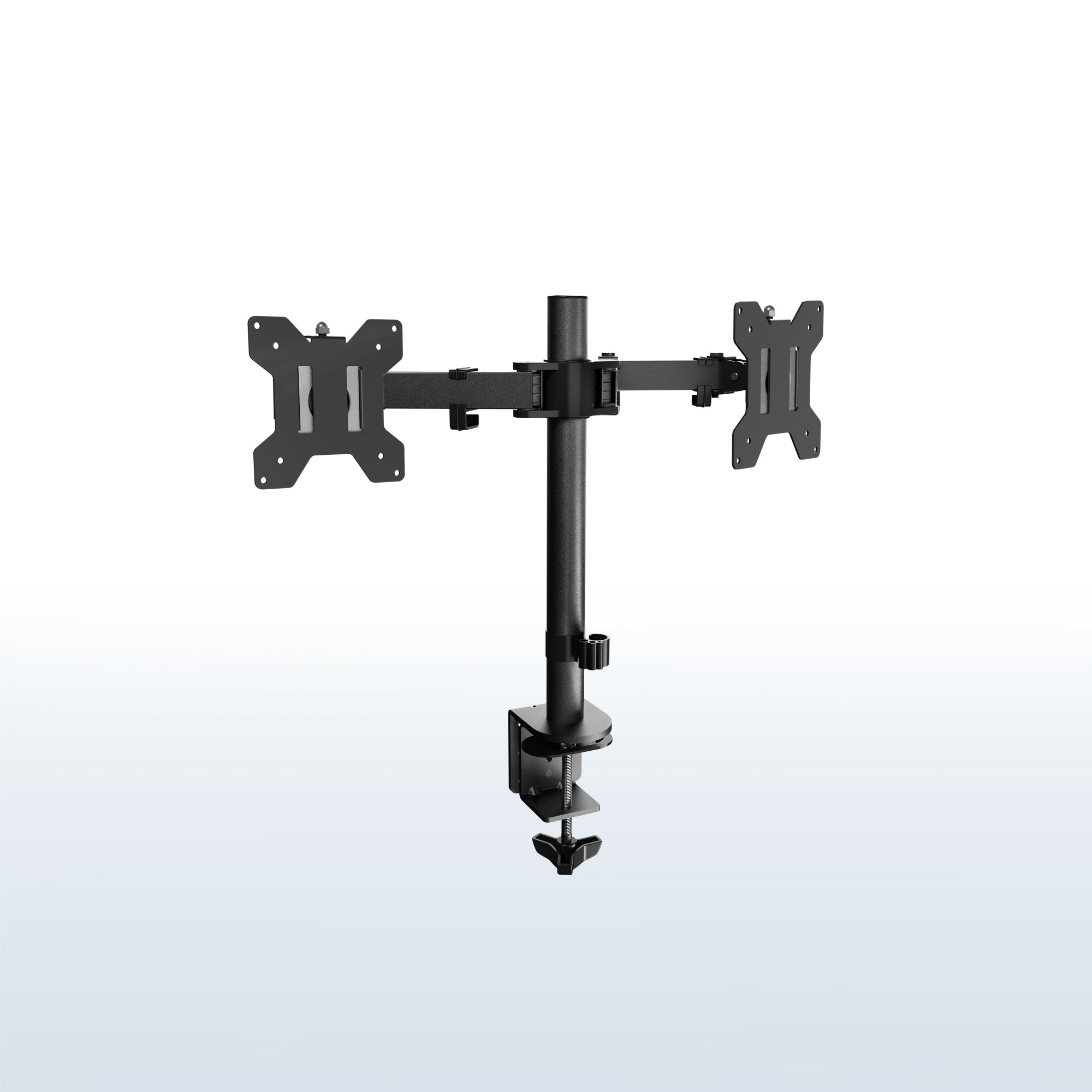 Black Dual Monitor Desk Mount 