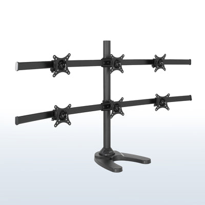 High grade steel and aluminum hex monitor stand.