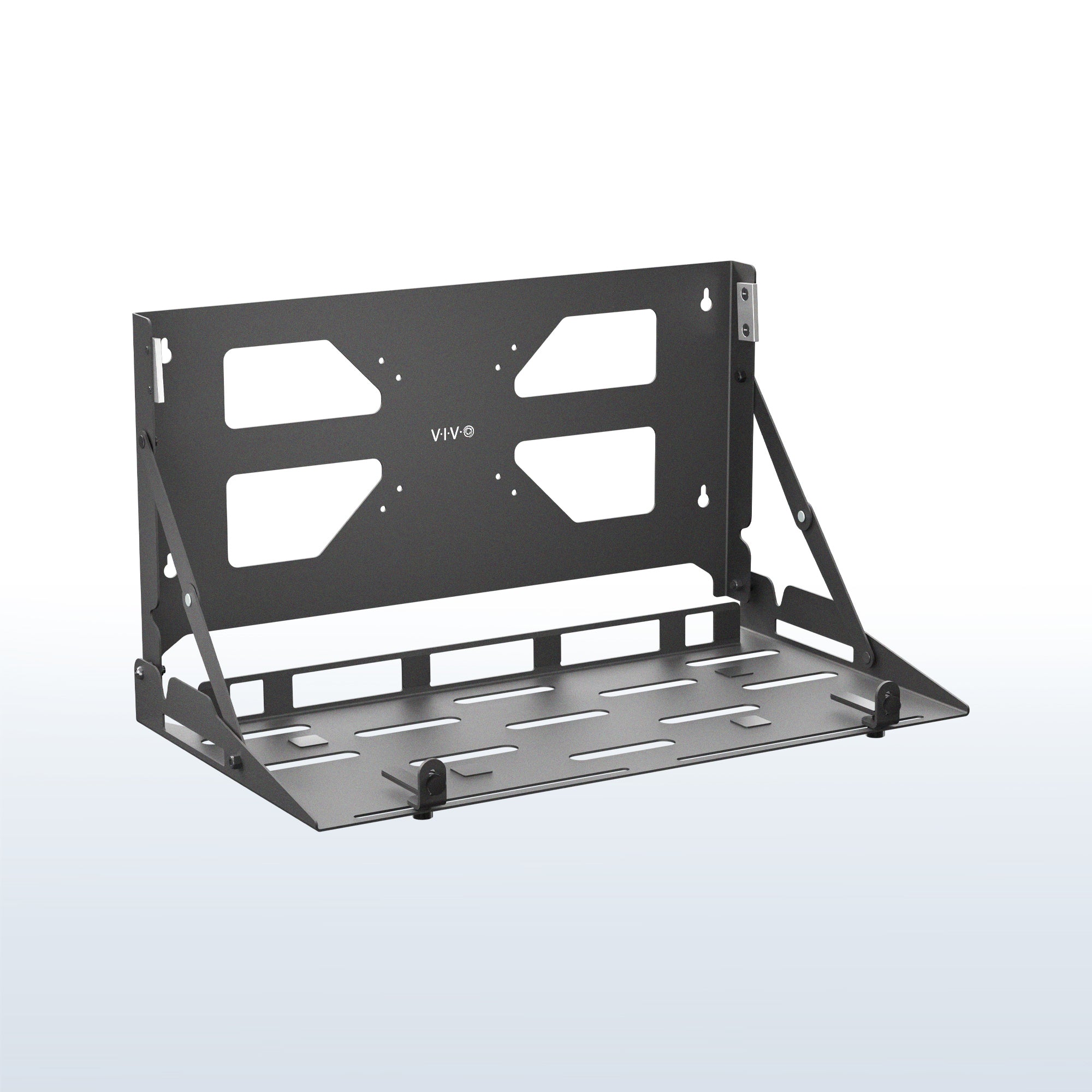 Wall Mounted / VESA Mounted Flip Down Laptop Holder - Thumbnail 3