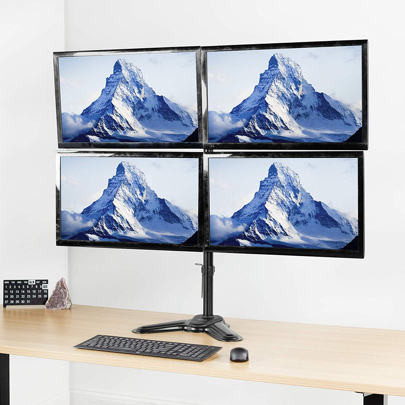 Quad Monitor Desk Stand – VIVO desk solutions, screen mounting, and more