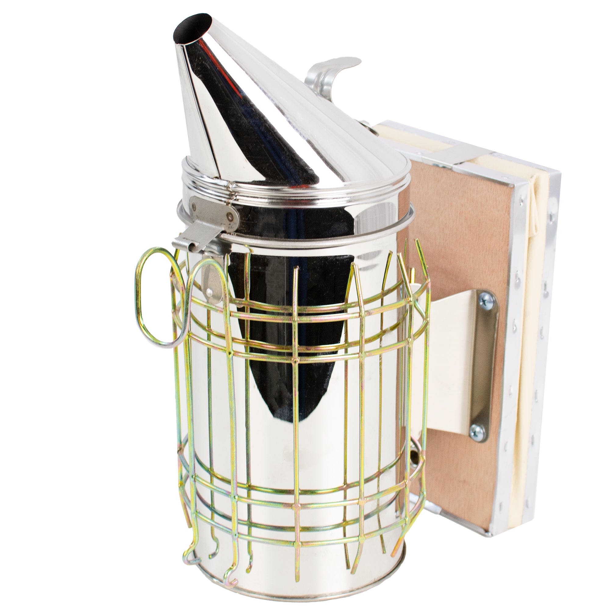 Large Stainless Steel Beehive Smoker with Heat Shield