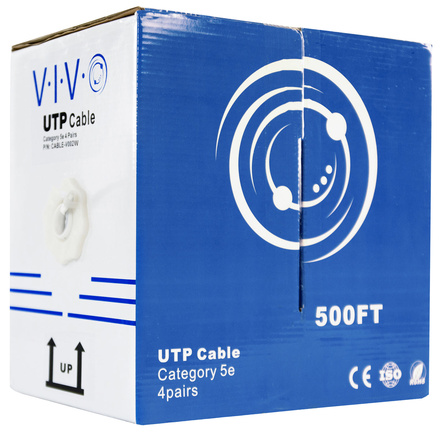 White 500ft Cat5e Ethernet Cable