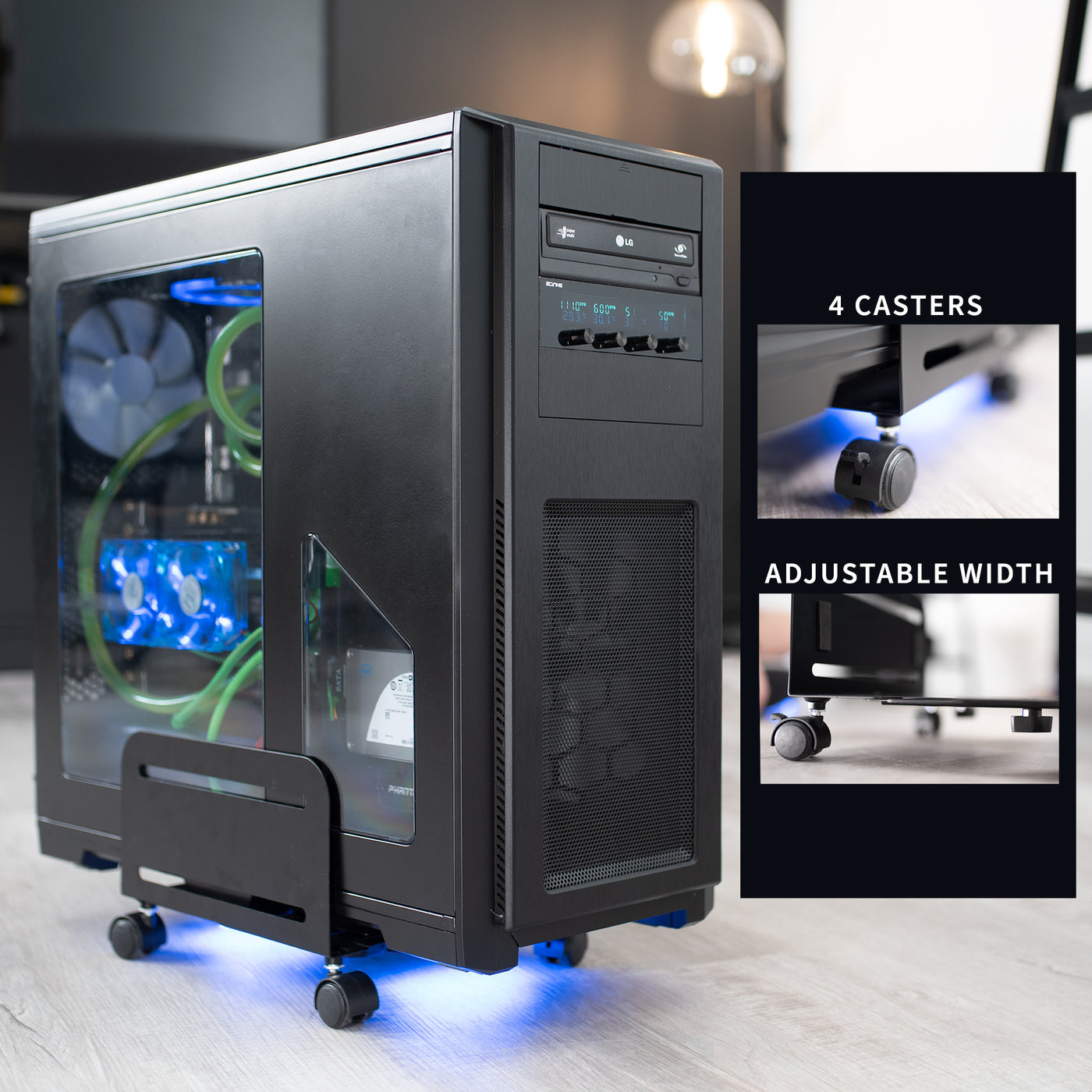 Large CPU Cart – VIVO - desk solutions, screen mounting, and more