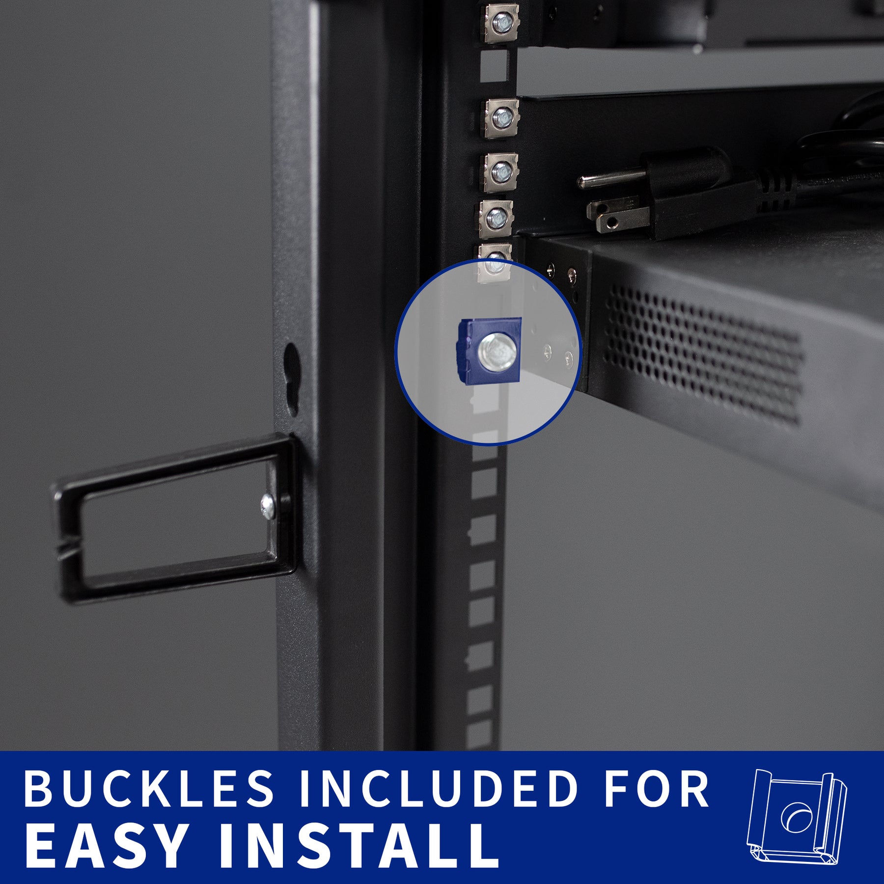 Freestanding Open Frame Server Rack – VIVO - desk solutions, screen ...