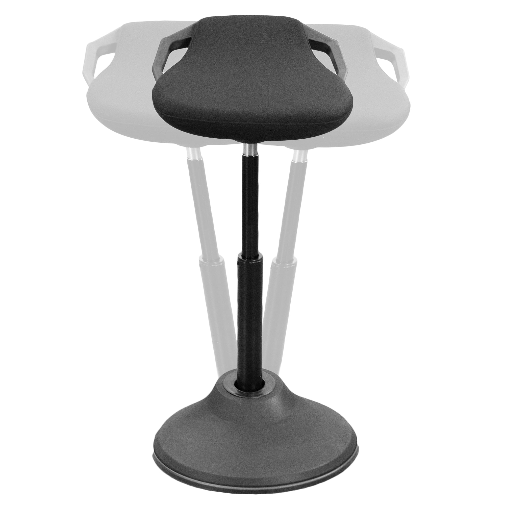 Black Height Adjustable Perch Stool