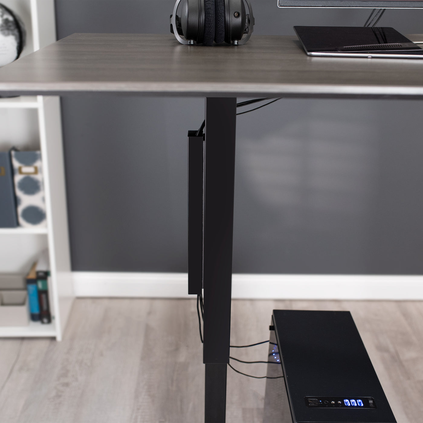 Clamp-on Under Desk Mesh Cable Management – VIVO - desk solutions
