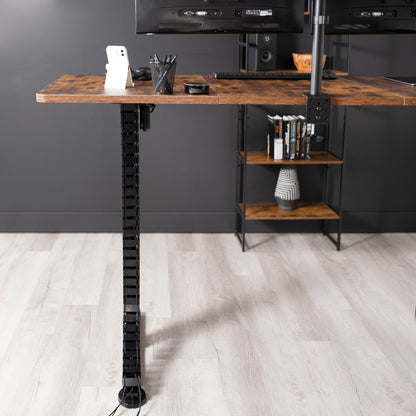 This flexible cable strip provides modern and attractive desk-to-floor cable management for your work area, perfect for height adjustable and standard desks alike. 