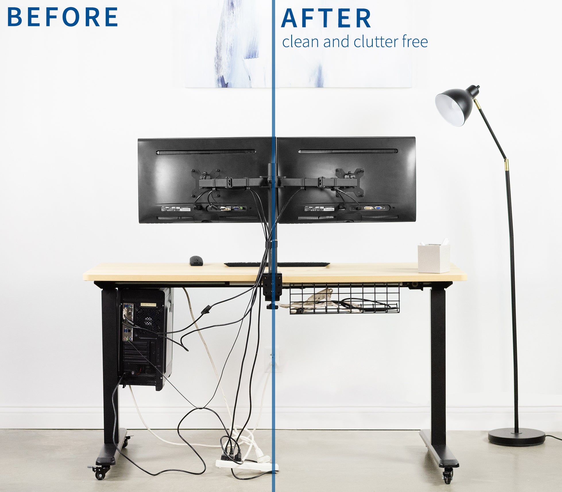 Under Desk Cable Management Racks