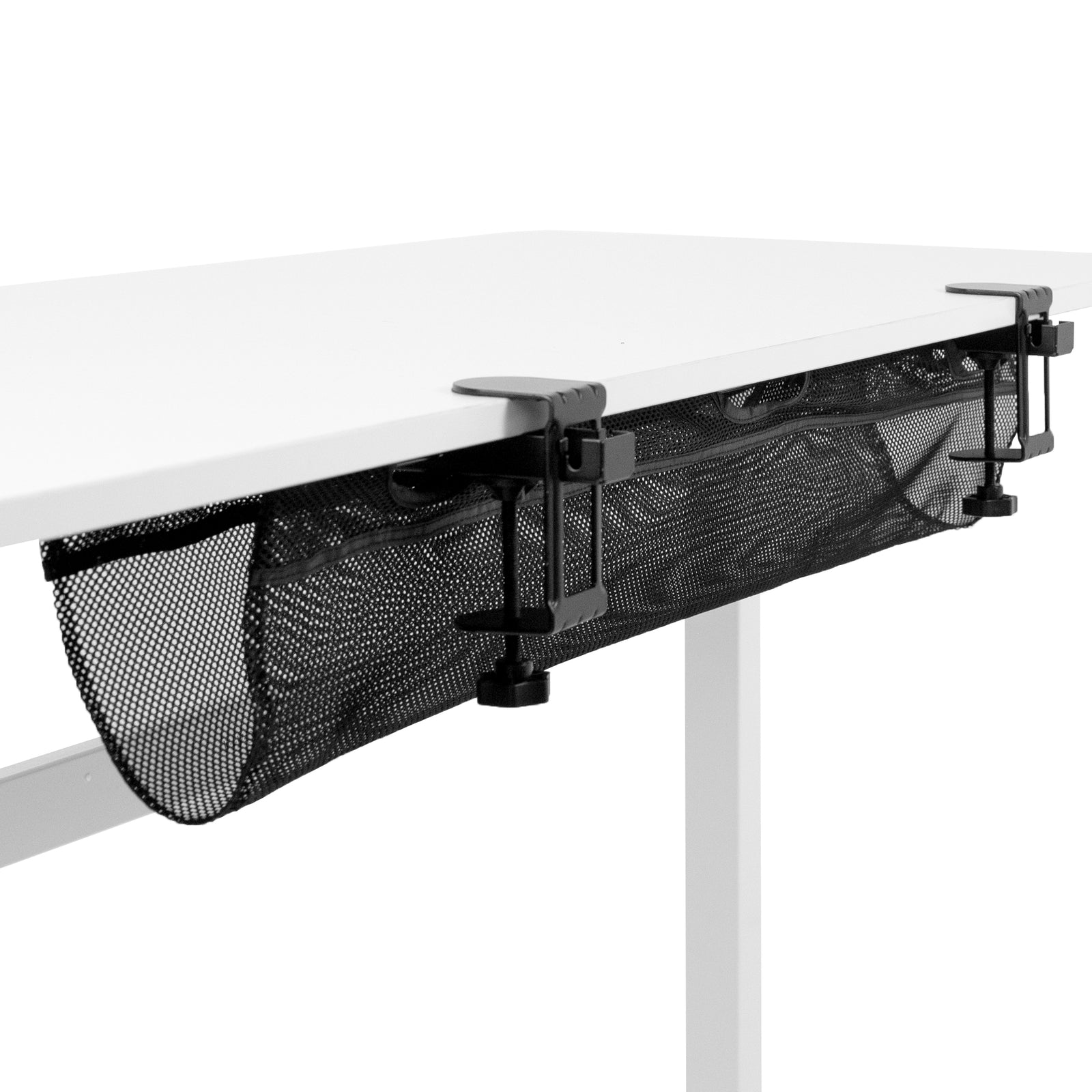 Clamp-on Under Desk Mesh Cable Management – VIVO - desk solutions ...