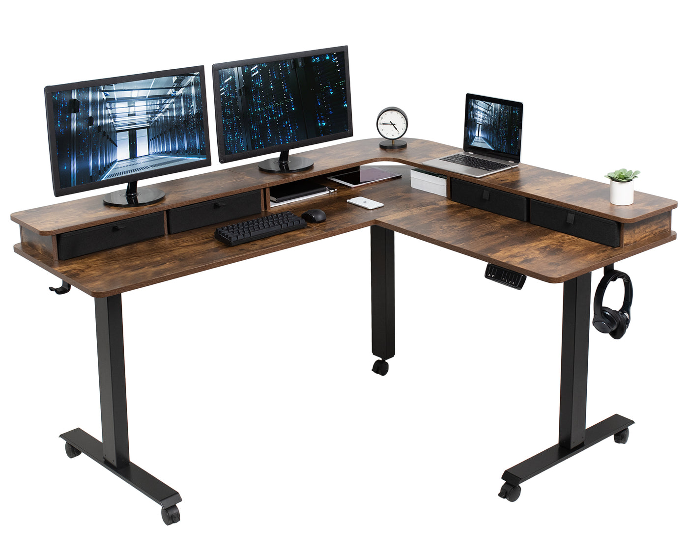 Dual Monitor Computer Desks