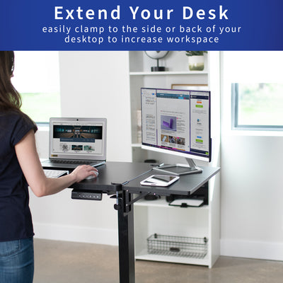 Clamp-on Desk Extension – VIVO - desk solutions, screen mounting, and more
