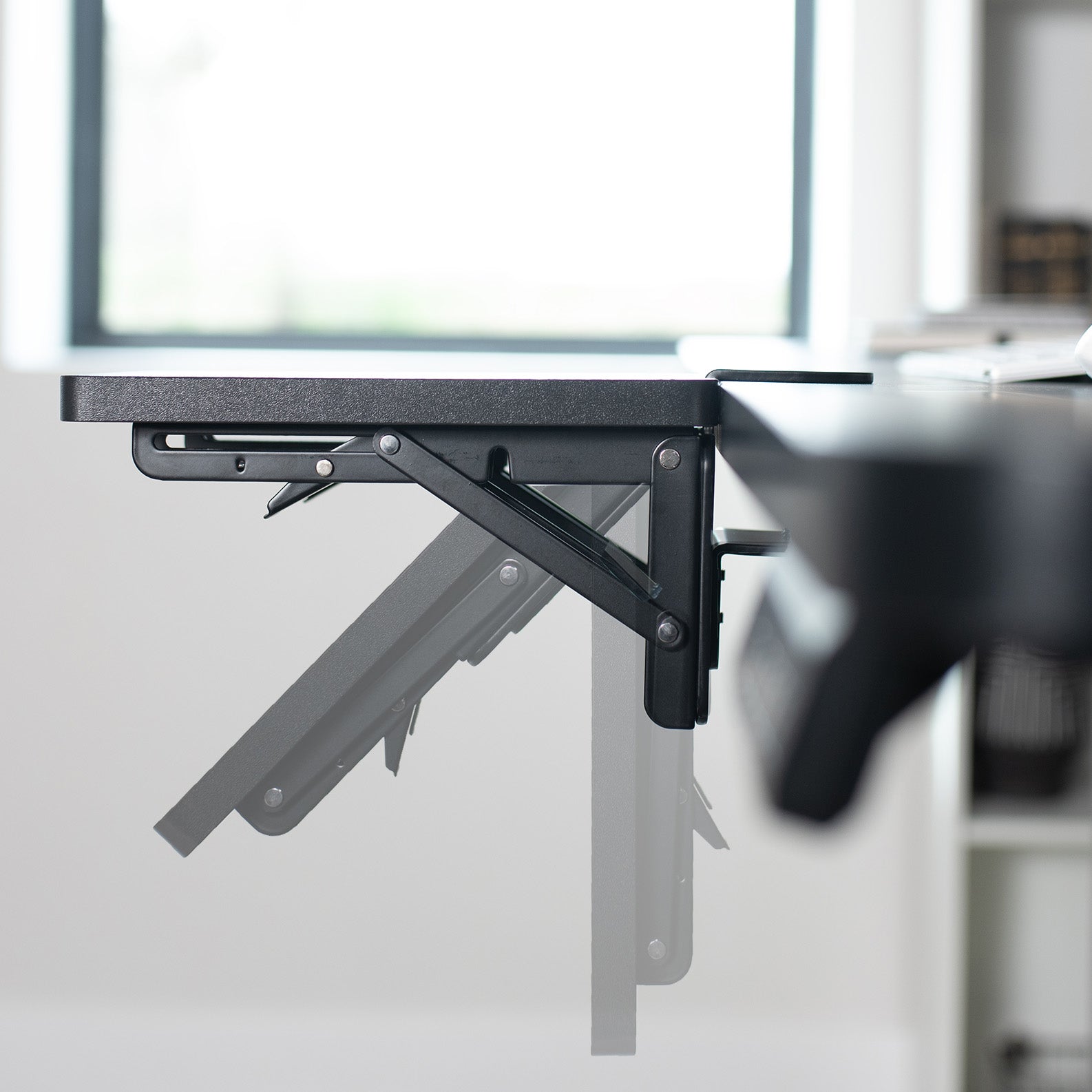 Extendable Desk Support Clamp-on Desk Extension – VIVO - desk solutions, screen mounting, and more