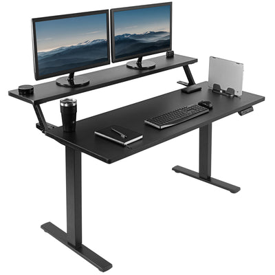 Heavy duty split top height adjustable desk from VIVO.