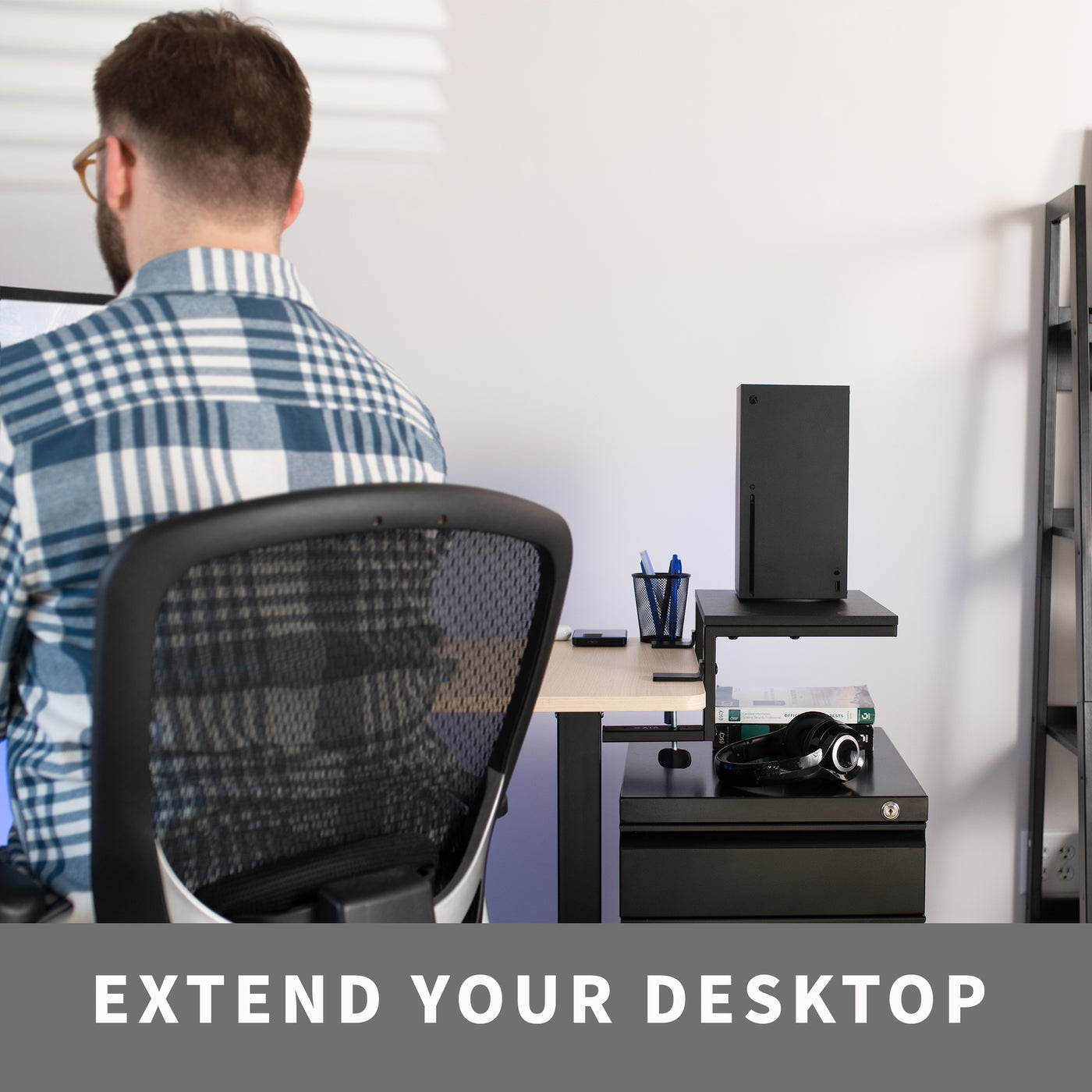 Versatile Desktop Shelf Riser – VIVO - desk solutions, screen mounting ...
