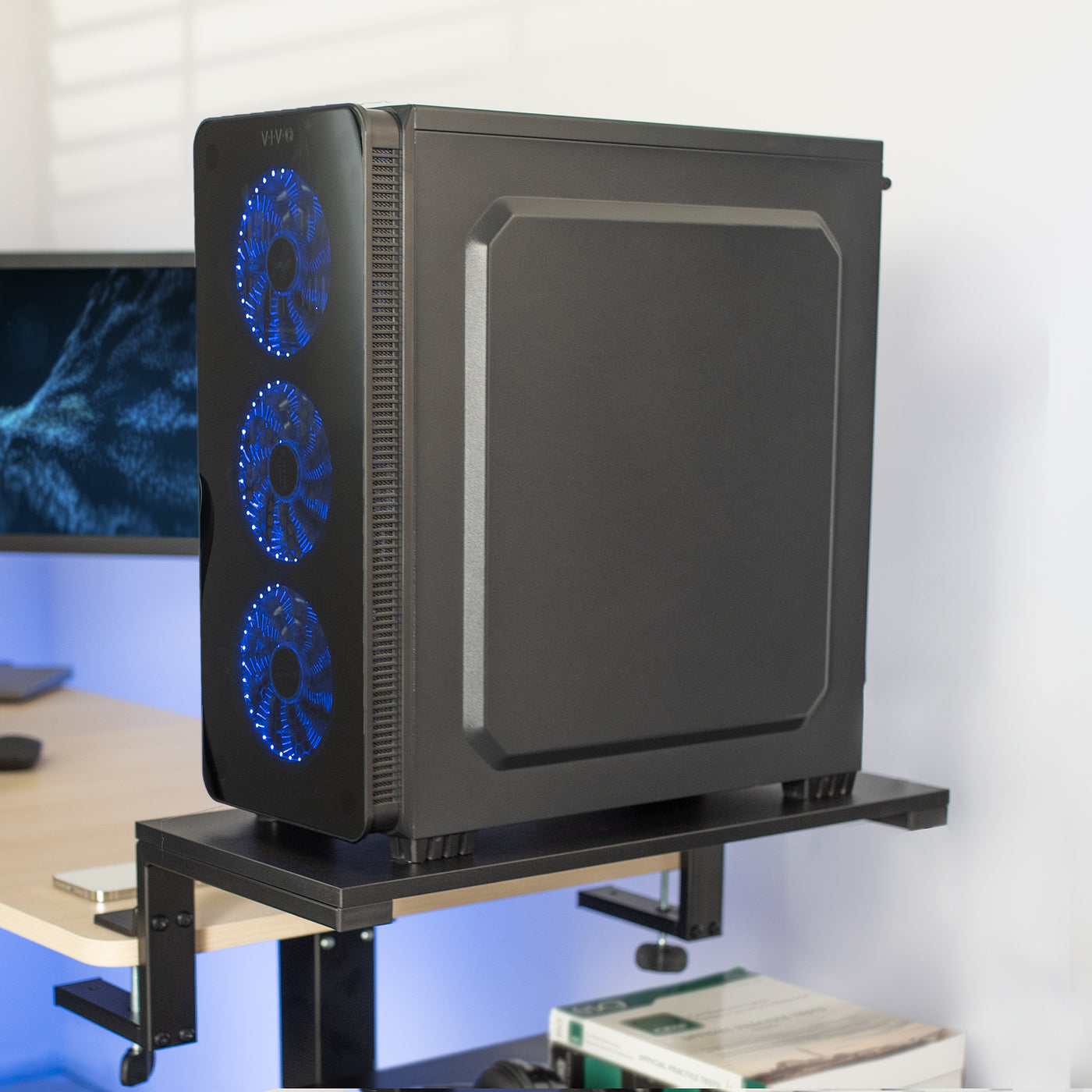 Clamp-on Versatile Desktop Shelf Riser – VIVO - desk solutions, screen ...