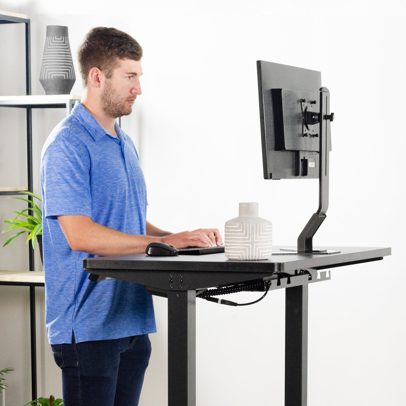  VIVO - Tablero de mesa universal de 43 x 24 pulgadas para  escritorio de oficina u hogar con altura ajustable. : Productos de Oficina
