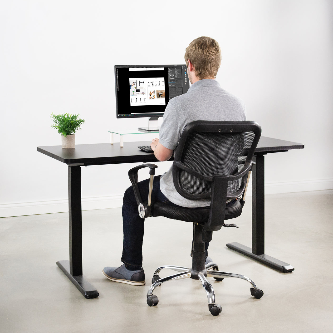 60” x 24” Table Top – VIVO - desk solutions, screen mounting, and more