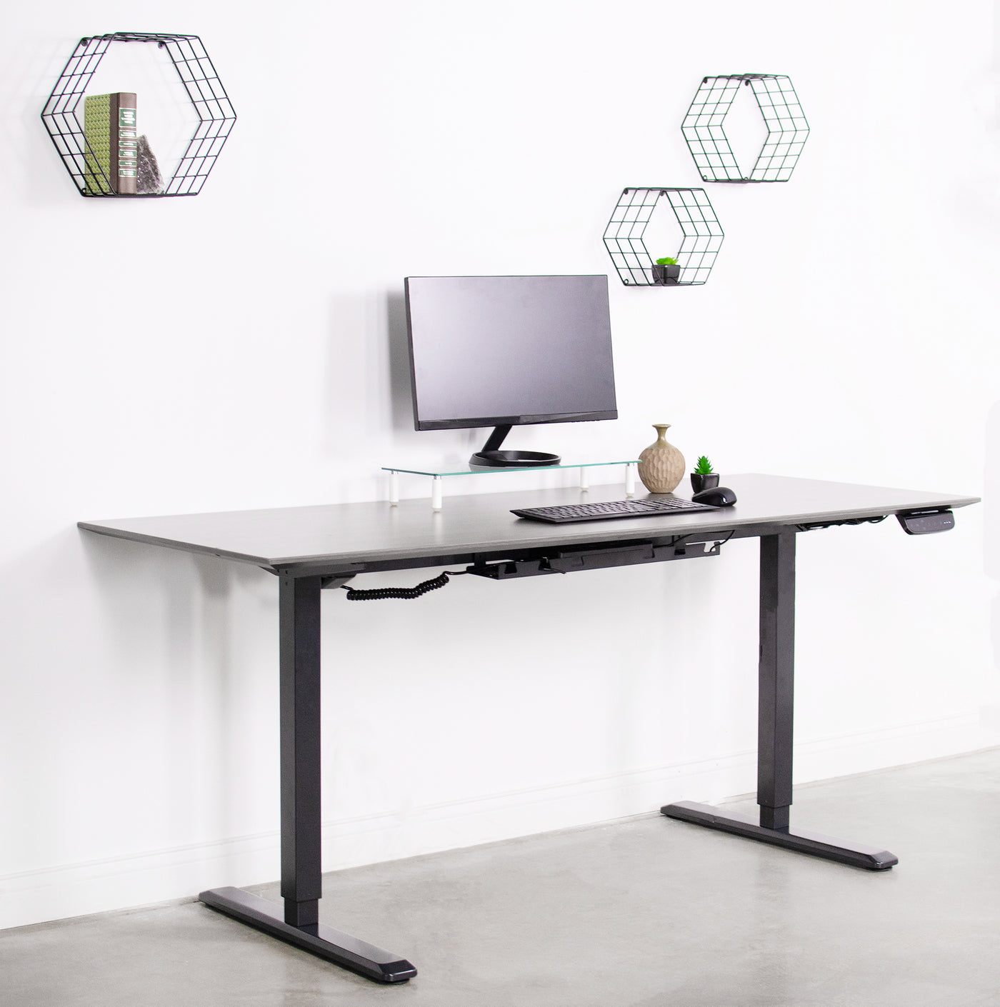 Modern and ergonomic office setup.