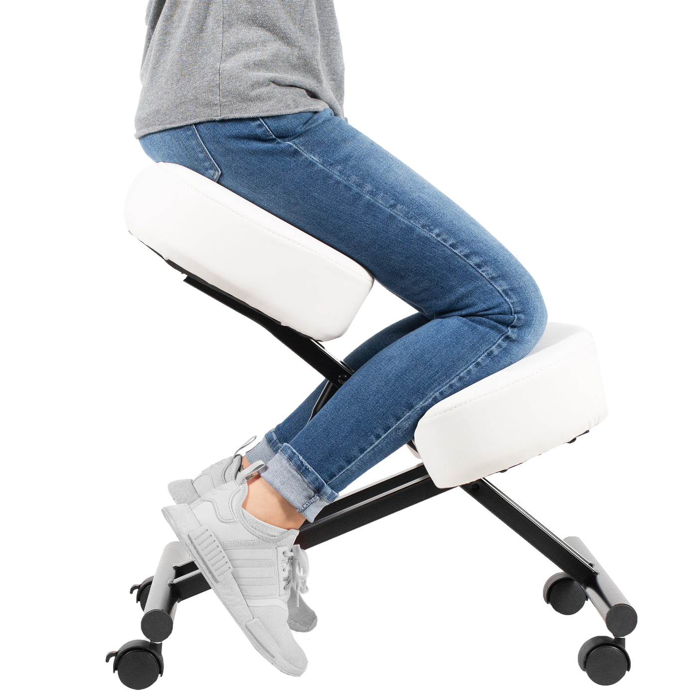 VIVO DN-CH-K02B Ergonomic Kneeling Chair with Back Support by Upmost Office