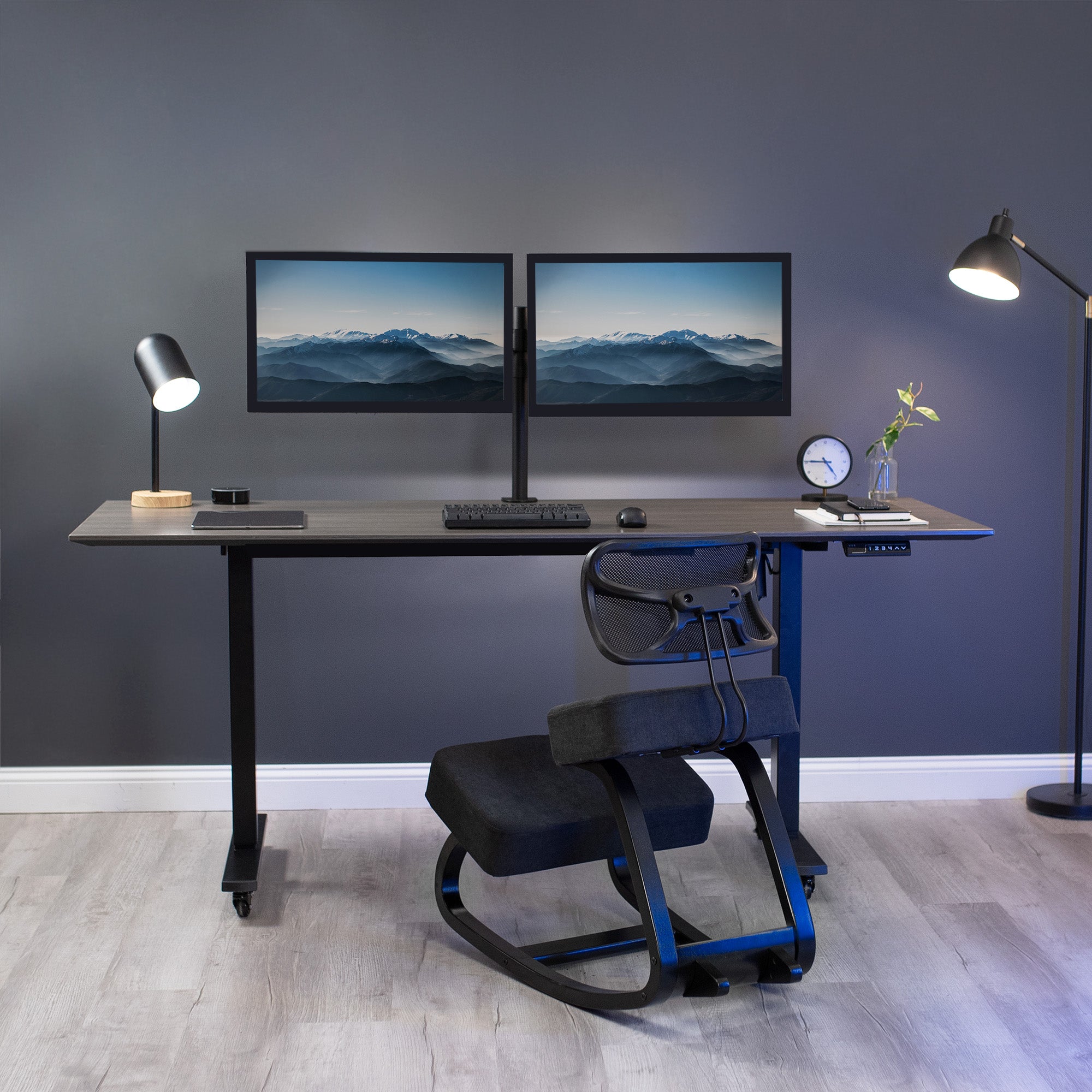 Keeling chair at a modern office space desk.