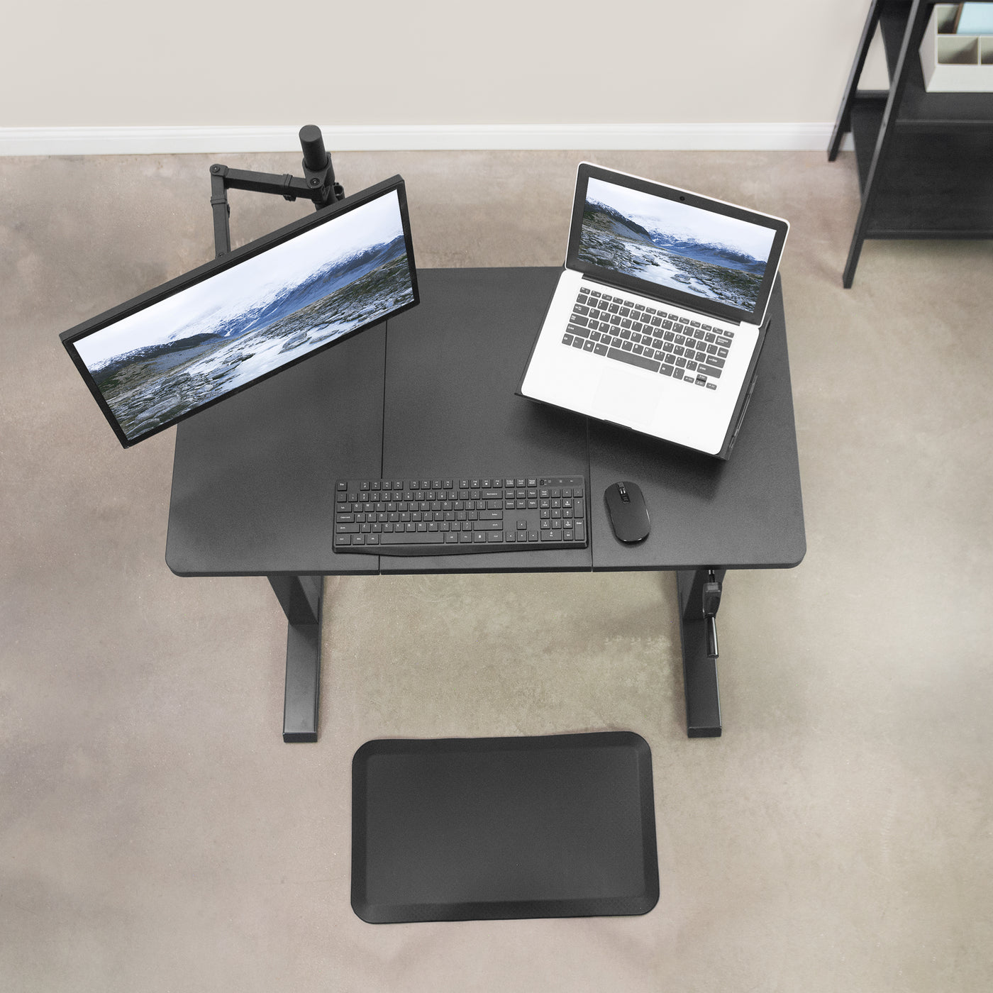 Mount-It! Active Essentials Ergonomic Office Bundle, Standing Desk  Converter & Soft Anti-Fatigue Mat