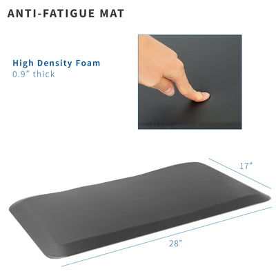 Anti fatigue mat provides relief for your back, legs, and feet.