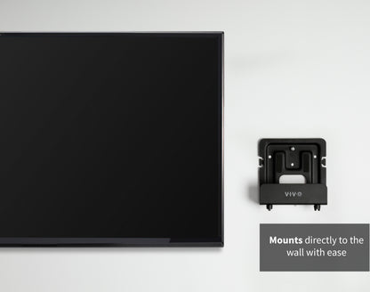 Easy mounting directly to the wall with a low-profile build.