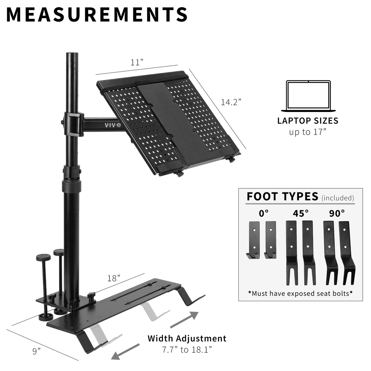 Car Laptop Mount – VIVO - desk solutions, screen mounting, and more