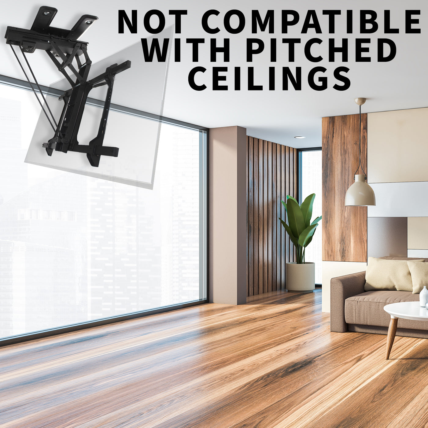 Electric Flip Down / Swivel Ceiling TV Mount – VIVO - desk solutions ...