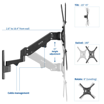 Flexible angles to maximize comfortable viewing angles.