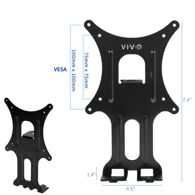 Standard VESA plate pattern to attach to your current mount.