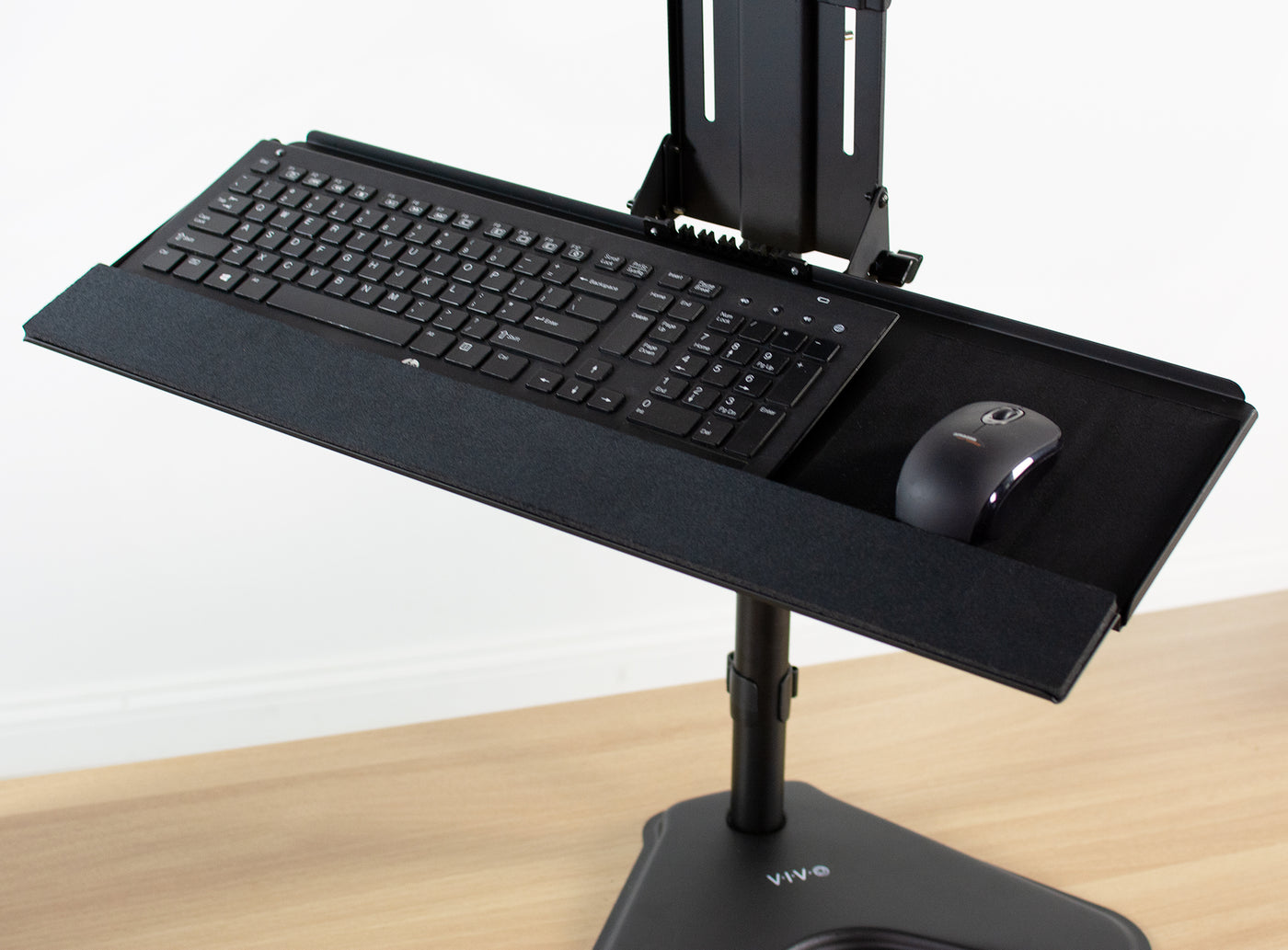 VESA attachable keyboard tray to modify your workspace.