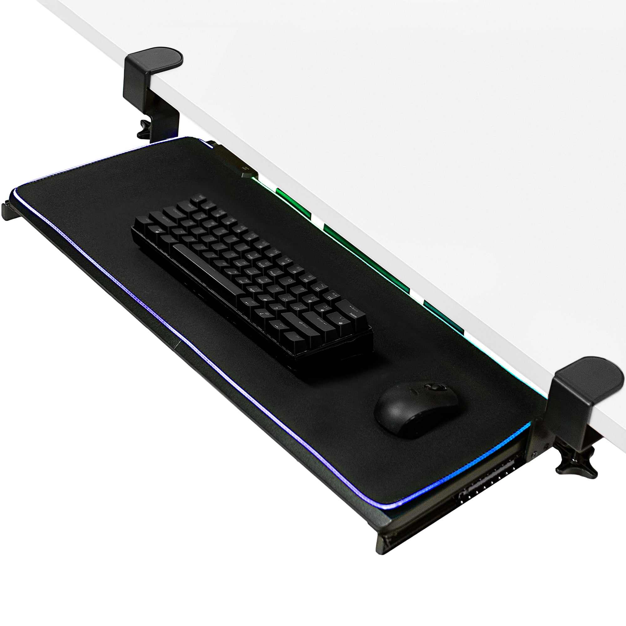 Clamp-on Keyboard Tray with RGB Pad – VIVO - desk solutions, screen ...
