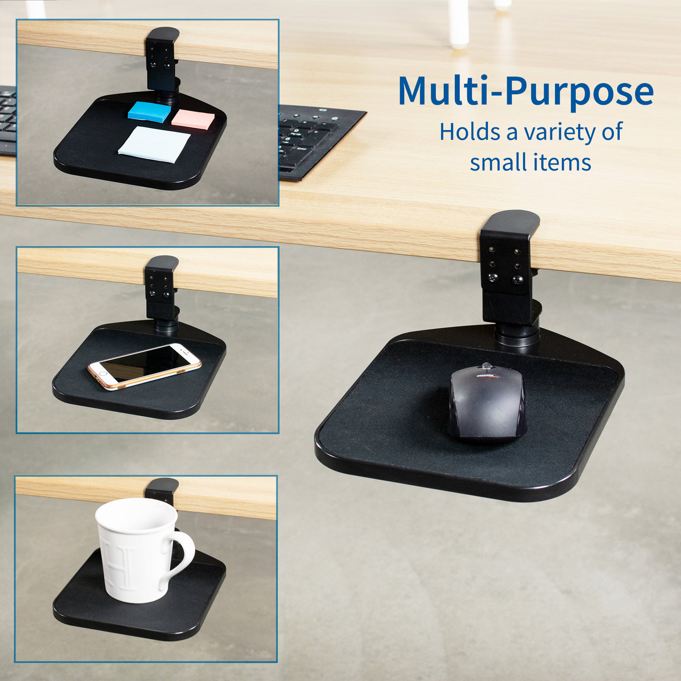 Clamp-on Mouse Pad – VIVO - desk solutions, screen mounting, and more