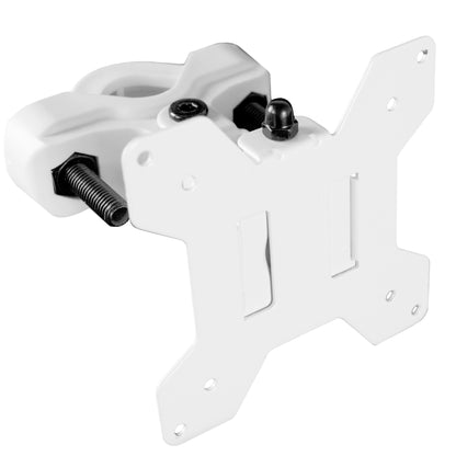 Heavy-duty VESA bracket pole mount.