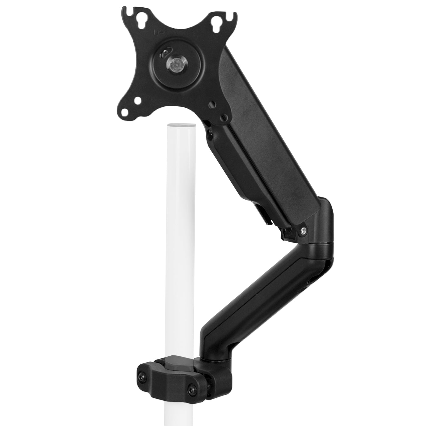Pneumatic monitor arm for VESA 75x75mm and 100x100mm.