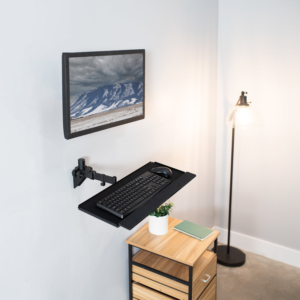 Pole Mount Tilting Keyboard Tray – VIVO - desk solutions, screen ...