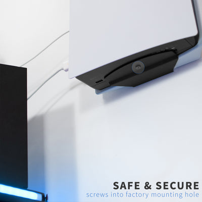 Keep your PS5 Safe and elevated by mounting it to the wall.