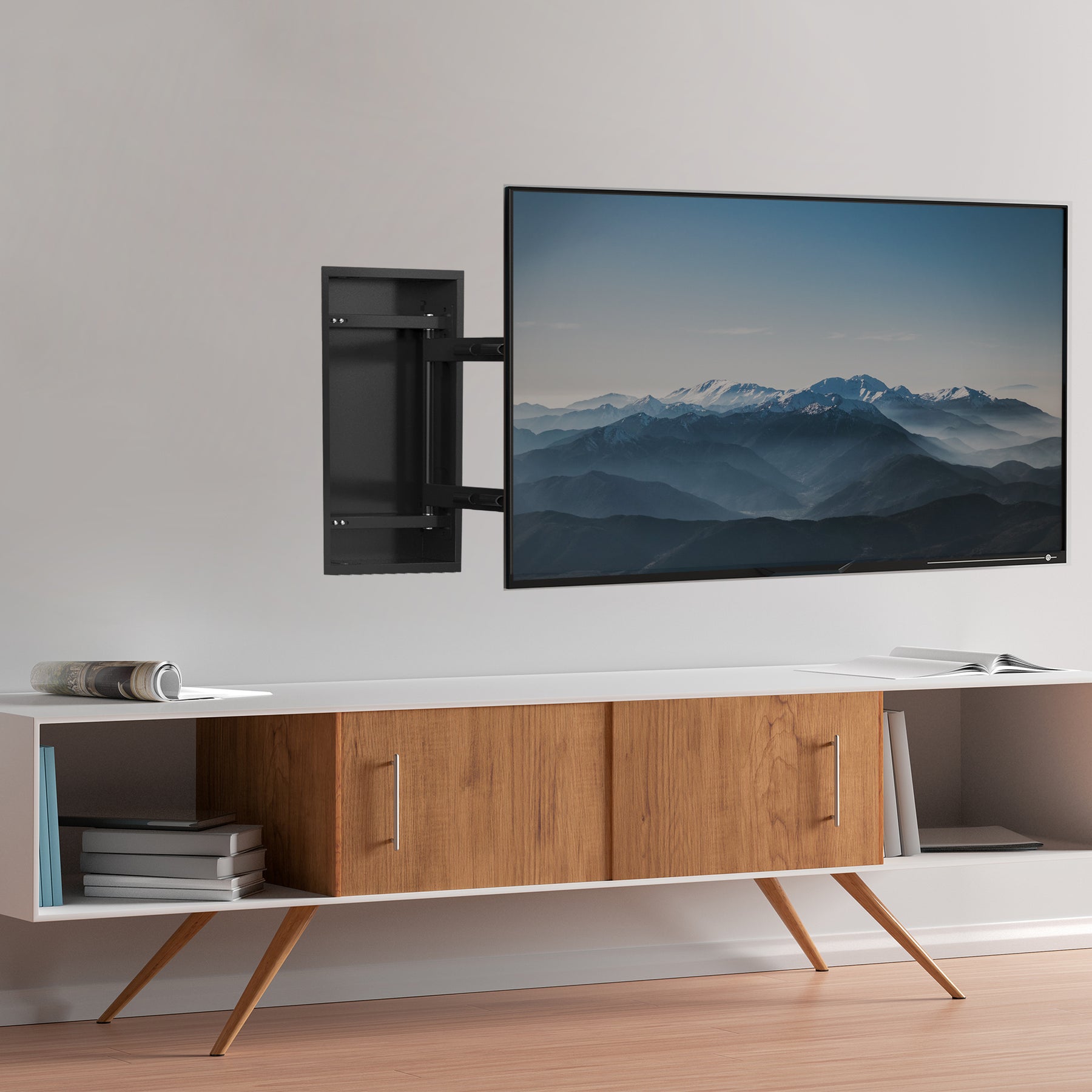 50” to 75” TV Recessed Wall Mount – VIVO - desk solutions, screen ...